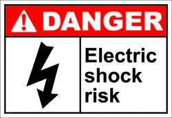 Electric shock warning