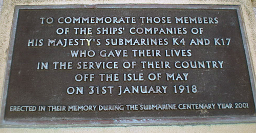 Battle of May Isle memorial at Anstruther harbour