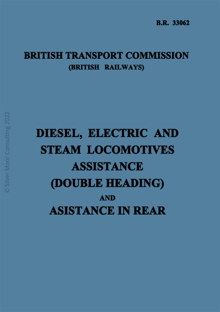 Diesel, electric and steam locomotive assisting BR 33062